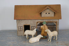 Load image into Gallery viewer, Shepherd with paper mache sheep