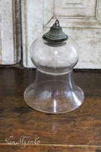Load image into Gallery viewer, Antique bell jar with copper top for over a candle/lamp
