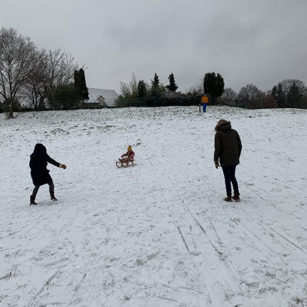 Brocante in the snow