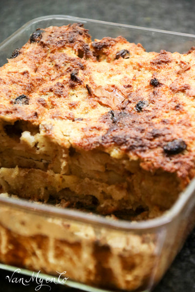 Old fashioned bread pudding