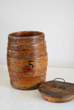 Load image into Gallery viewer, Antique storage barrel made of birch wood
