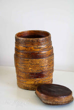 Load image into Gallery viewer, Antique storage barrel made of birch wood
