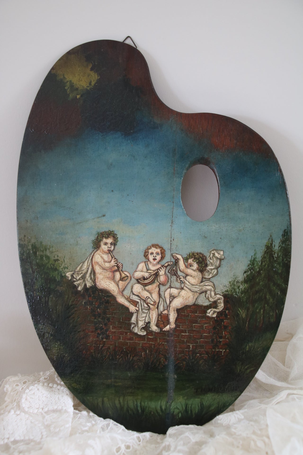Schilderspalet met engeltjes