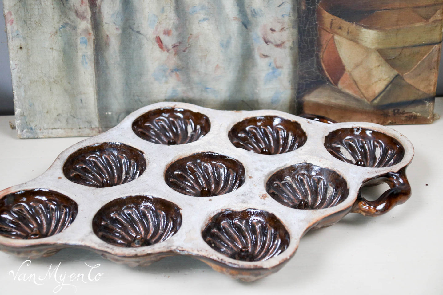 Muffin/cakevorm van aardewerk