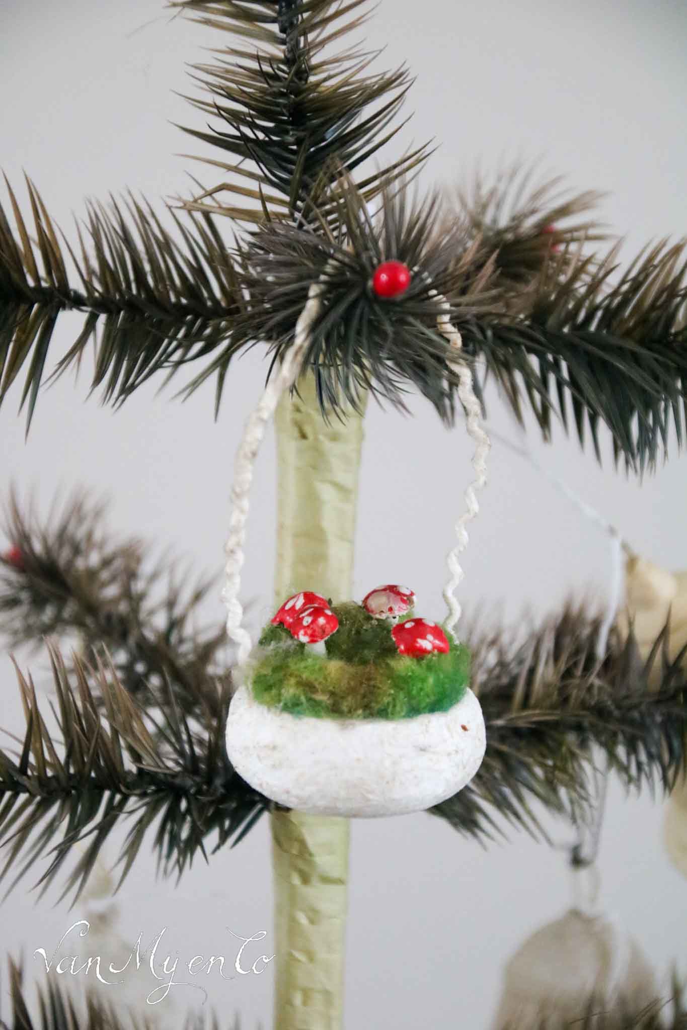 Mandje met paddestoelen