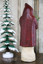 Afbeelding in Gallery-weergave laden, Kerstman candycontainer in bordeau rood
