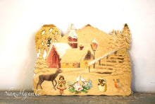 Afbeelding in Gallery-weergave laden, Wintertafereel van papier maché
