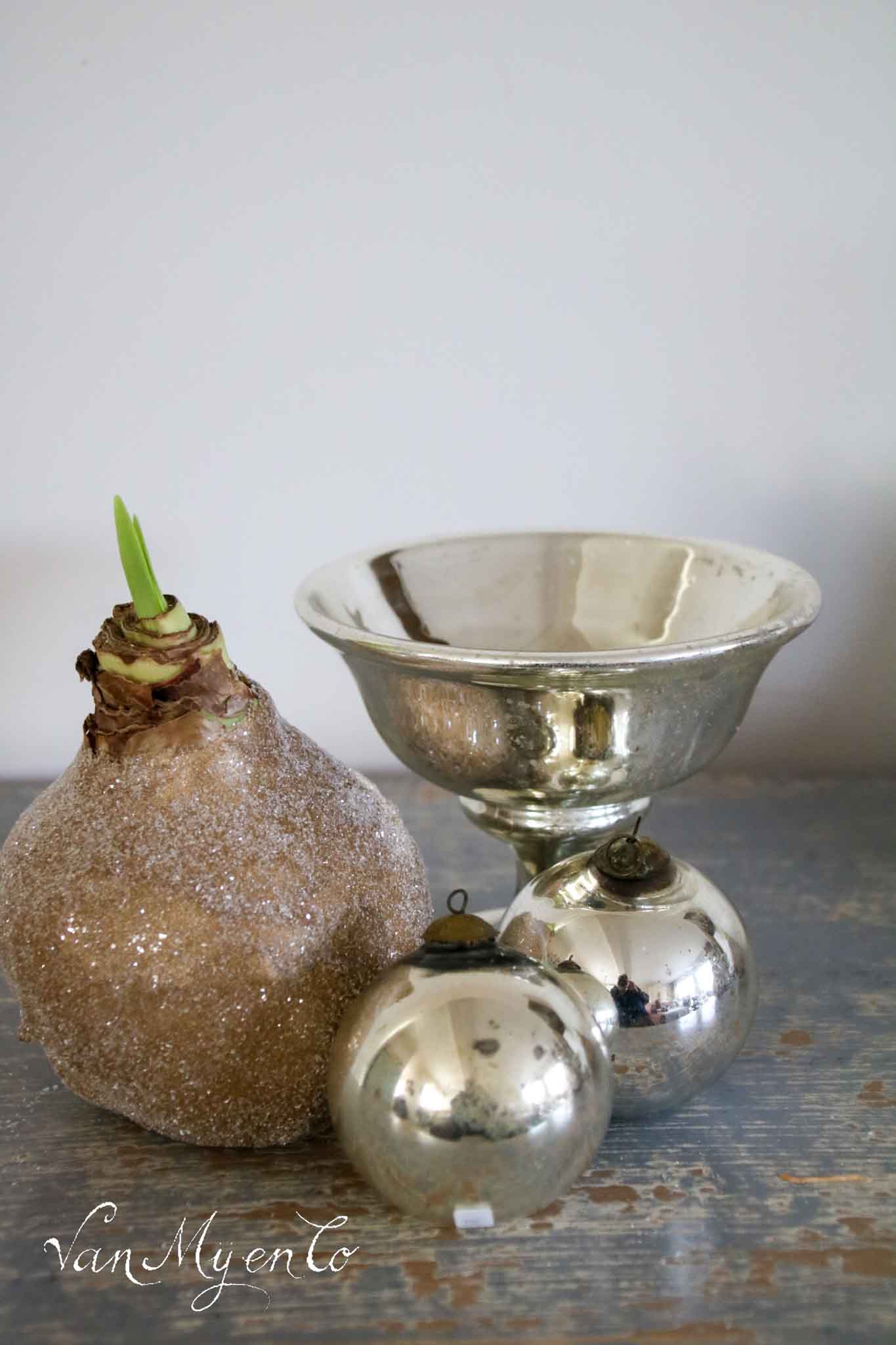 Large silver glass goblet (1)