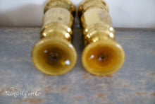 Load image into Gallery viewer, Antique gold glass vases
