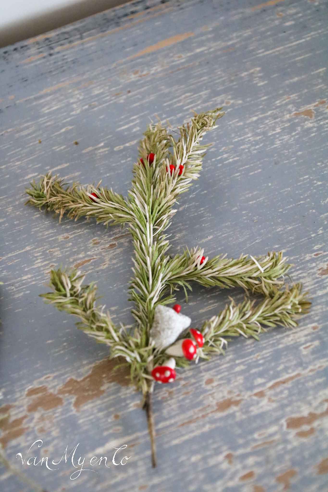 Old Christmas branches