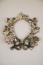 Load image into Gallery viewer, Silver oak leaf wreath
