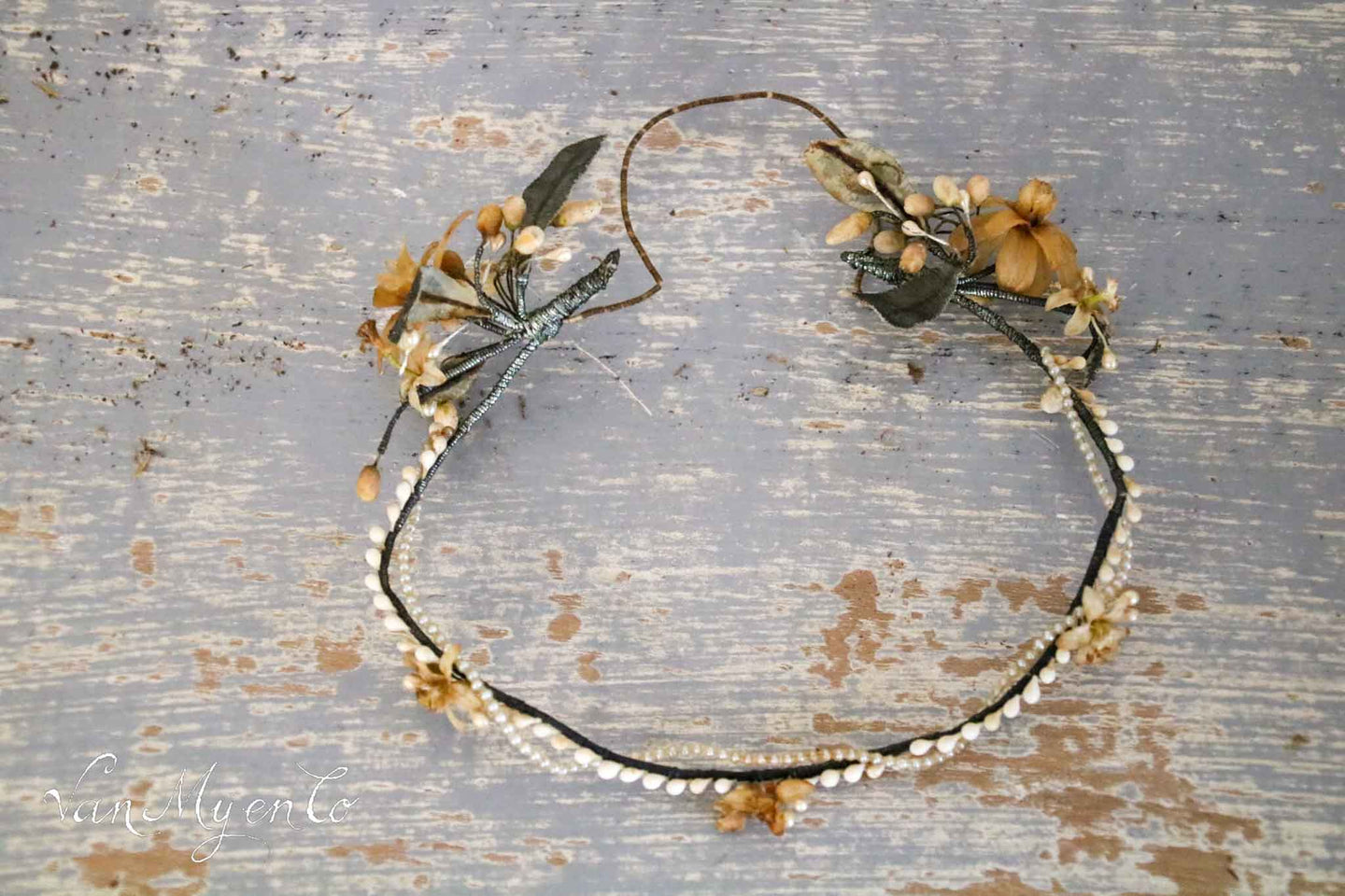 Fine wax bridal wreath