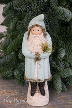 Load image into Gallery viewer, Santa Claus candy container with tinsel
