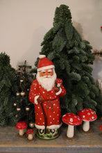 Afbeelding in Gallery-weergave laden, grote kerstman candycontainer met paddestoel
