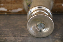 Load image into Gallery viewer, Small silver glass goblet with painted swan
