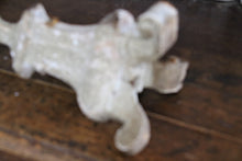 Load image into Gallery viewer, Antique white wooden candle holder
