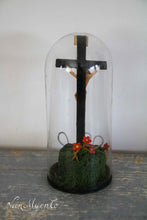 Load image into Gallery viewer, Antique glass dome with wax Corpus
