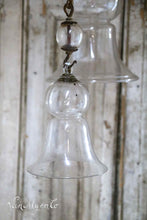 Load image into Gallery viewer, Small antique glass dome for a lamp/candle
