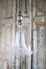 Load image into Gallery viewer, Antique glass dome for over candle/lamp
