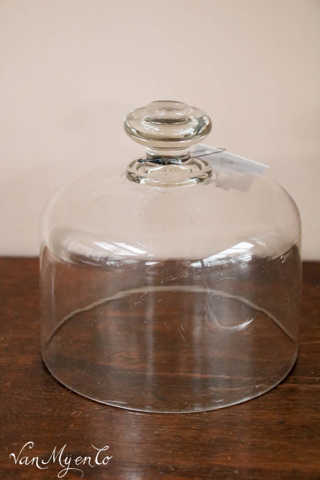 Kleine antieke glazen cloche