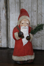 Afbeelding in Gallery-weergave laden, Kerstman candycontainer met flock mantel
