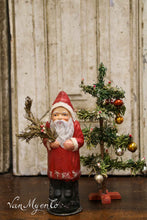 Load image into Gallery viewer, Christmas tree with paper needles and glass baubles
